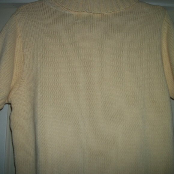 COTTAGECORE COUNTRY CREAMY YELLOWISH SWEATER ONE S - Picture 4 of 4